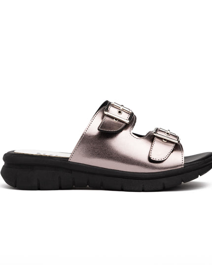 Sandalias Casuales Mujer Glitz - Plateado