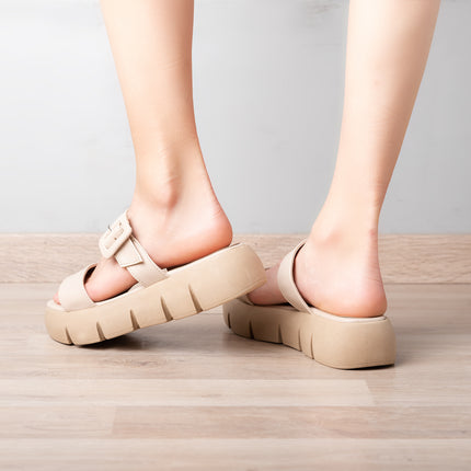 Sandalias Casuales Mujer Hakeem - Beige