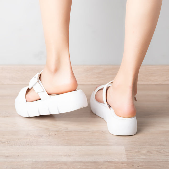 Sandalias Casales Mujer Hakeem - Blanco