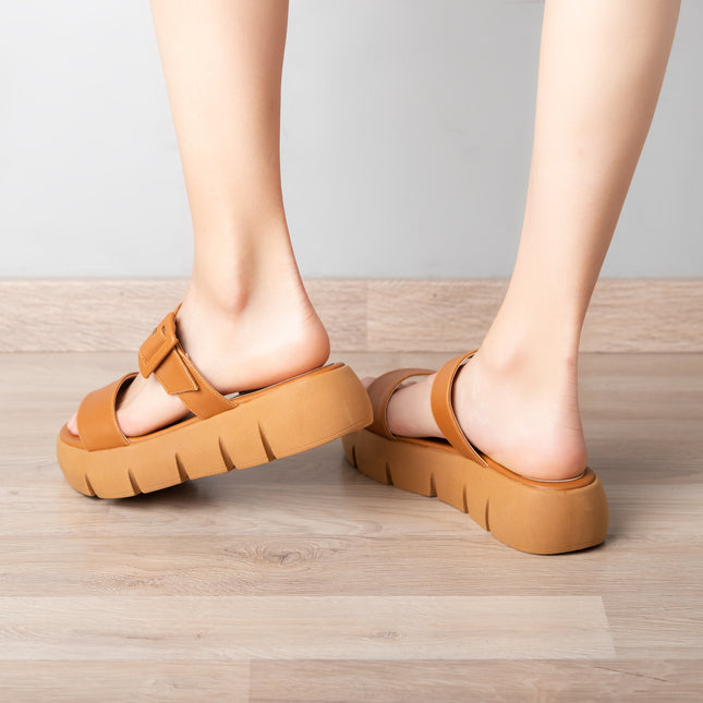 Sandalias Casuales Mujer Hakeem - Camel