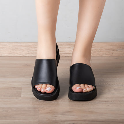 Sandalias Casuales Mujer Haselv - Negro