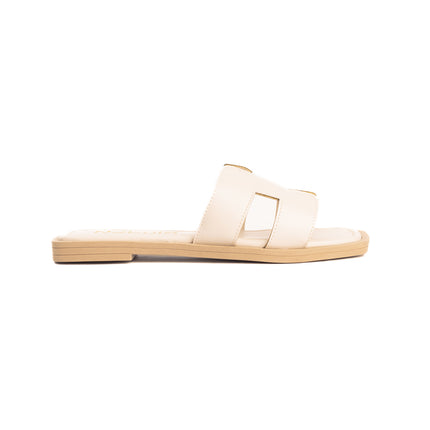 Sandalias Casuales Mujer Horus - Hueso