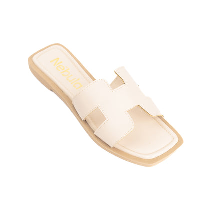 Sandalias Casuales Mujer Horus - Hueso
