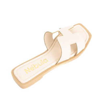 Sandalias Casuales Mujer Horus - Hueso