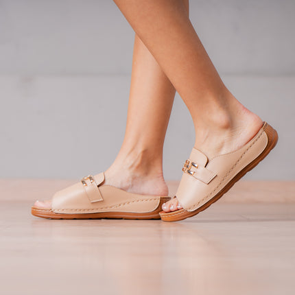 Sandalias Casuales Mujer Karker - Beige