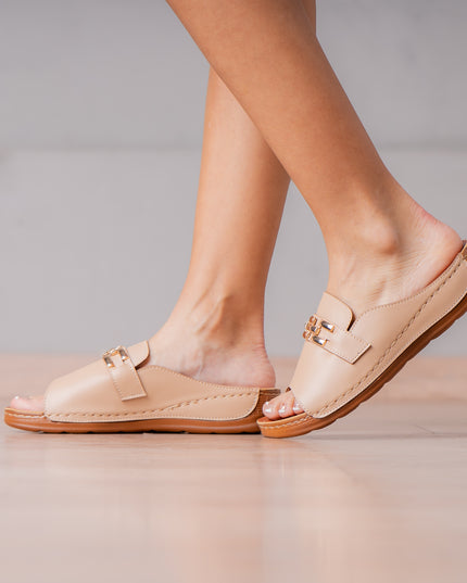 Sandalias Casuales Mujer Karker - Beige
