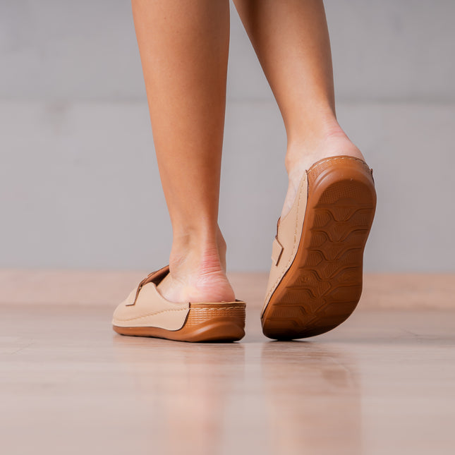 Sandalias Casuales Mujer Karker - Beige