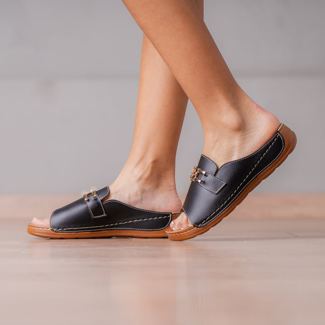 Sandalias Casuales Mujer Karker - Negro