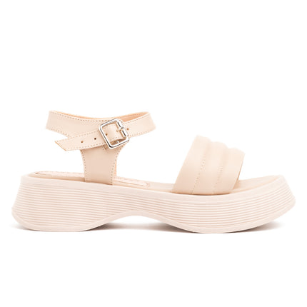 Sandalias Casuales Mujer Kaziz - Beige