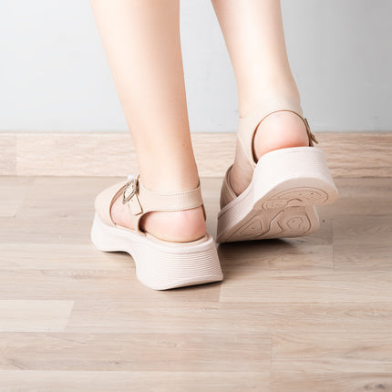 Sandalias Casuales Mujer Kaziz - Beige