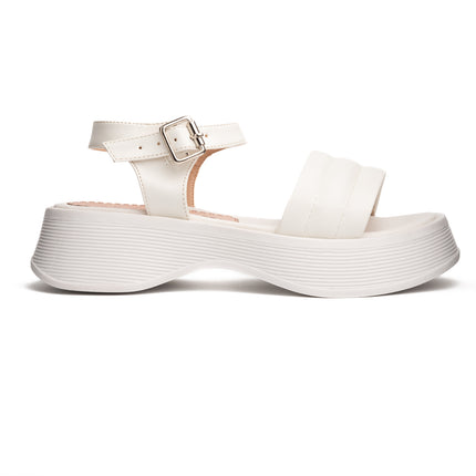 Sandalias Casuales Mujer Kaziz - Blanco