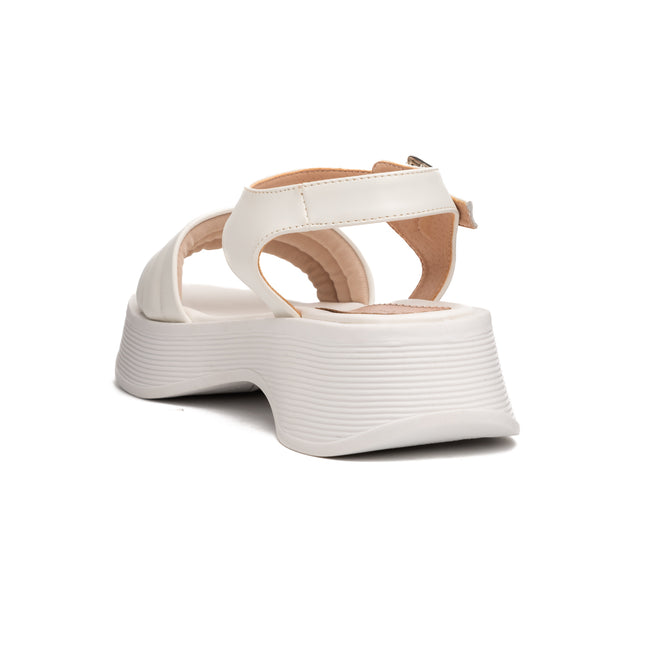 Sandalias Casuales Mujer Kaziz - Blanco