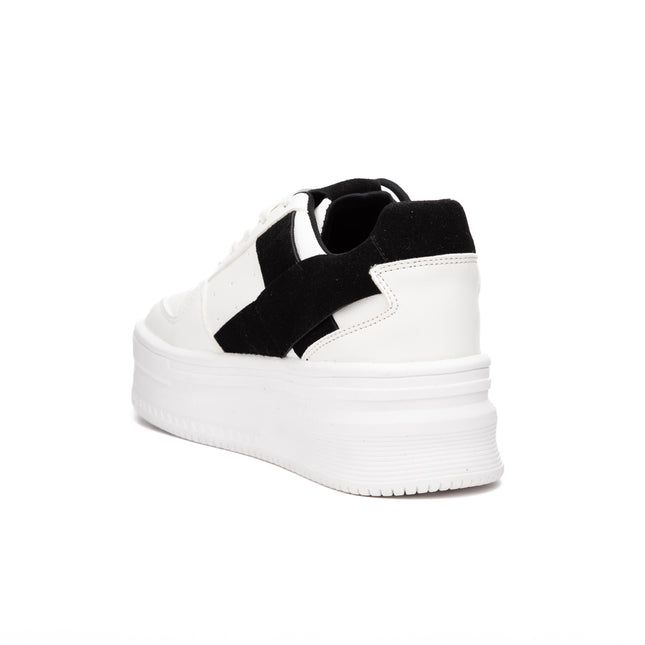 Zapatillas Urbanas Mujer Krabi - Blanco Con Negro