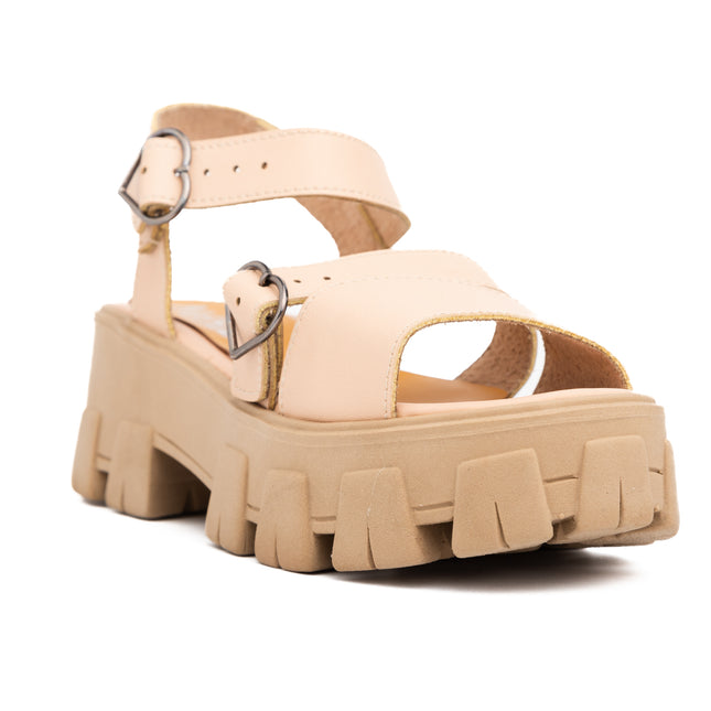 Sandalias Casuales Mujer Lannion - Beige