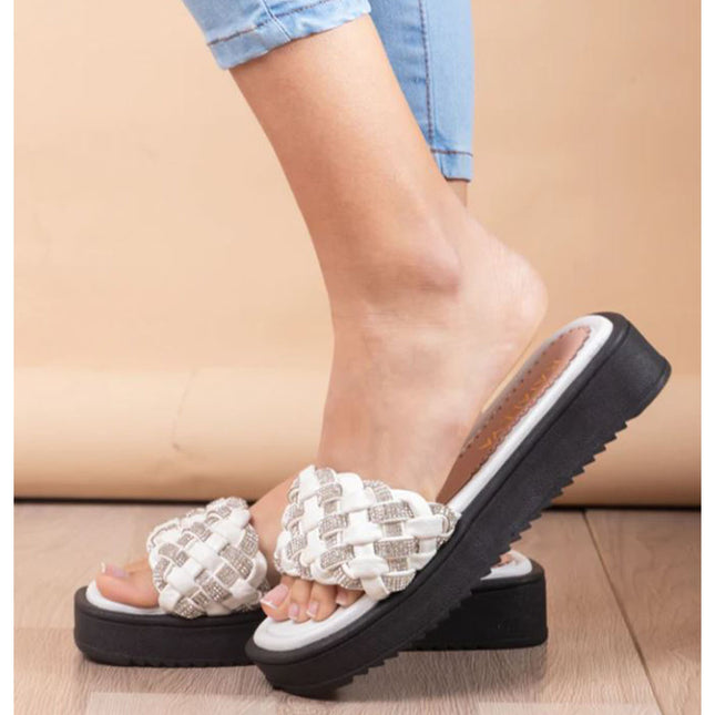 Sandalias Casuales Mujer Larissa - Blanco