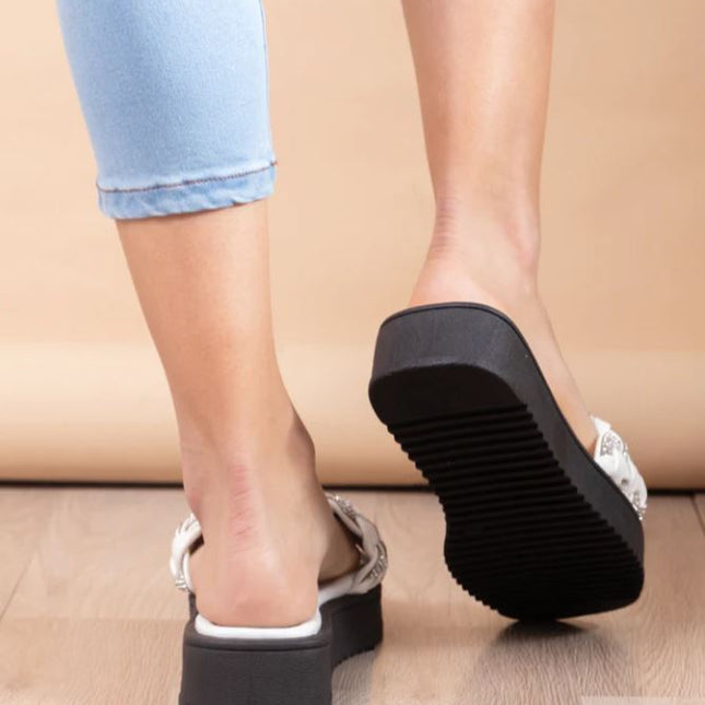 Sandalias Casuales Mujer Larissa - Blanco