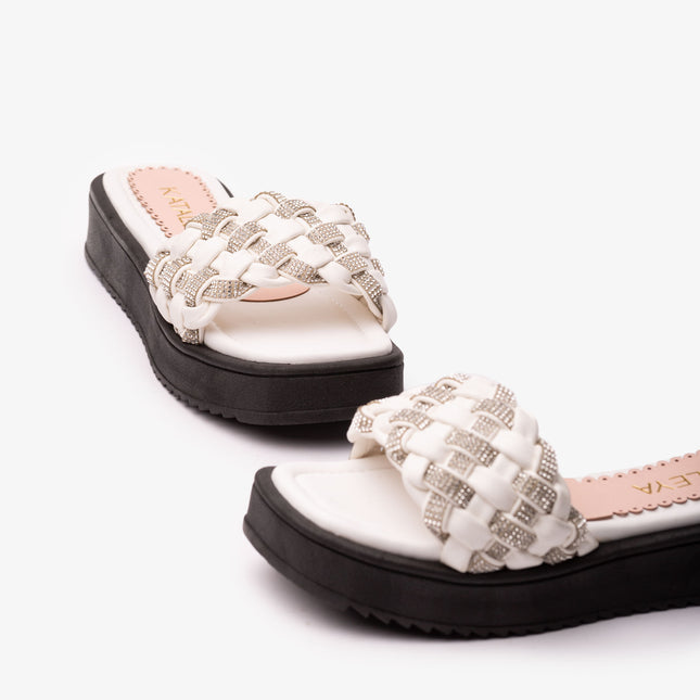 Sandalias Casuales Mujer Larissa - Blanco