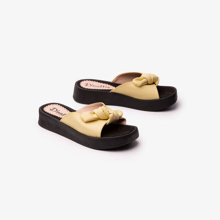 Sandalias Casuales Mujer Latina - Amarillo