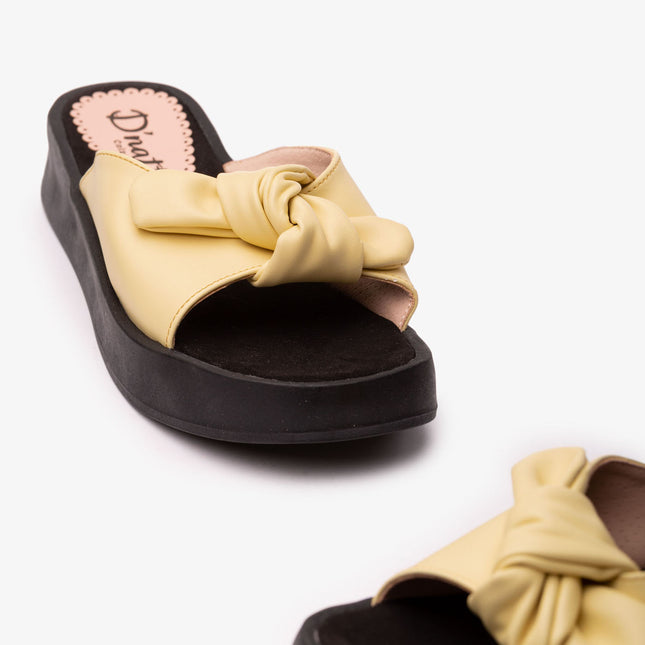 Sandalias Casuales Mujer Latina - Amarillo