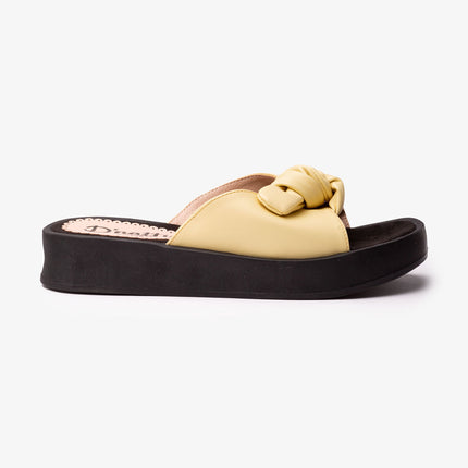 Sandalias Casuales Mujer Latina - Amarillo