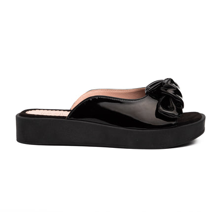 Sandalias Casuales Mujer Latina - Negro Charol