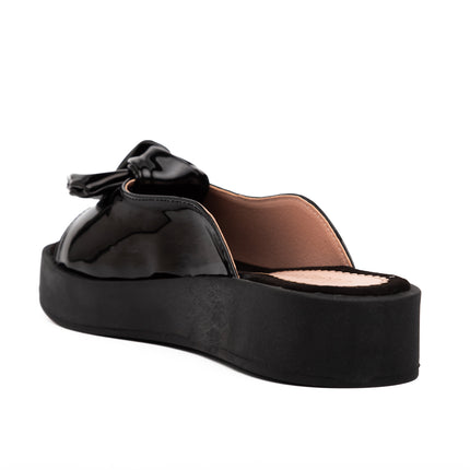 Sandalias Casuales Mujer Latina - Negro Charol