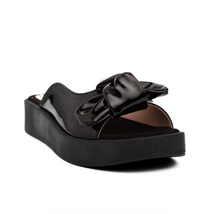 Sandalias Casuales Mujer Latina - Negro Charol