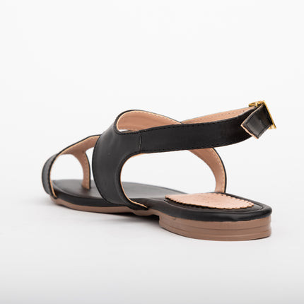 Sandalias Casuales Mujer Linares - Negro