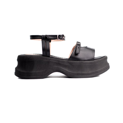Sandalias Casuales Mujer Luibov -Negro