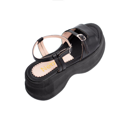 Sandalias Casuales Mujer Luibov -Negro