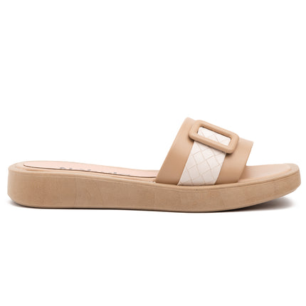Sandalias Casuales Mujer Malibu - Beige