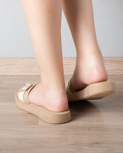 Sandalias Casuales Mujer Malibu - Beige