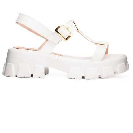Sandalias Casuales Mujer Mesina - Blanco