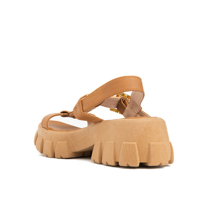 Sandalias Casuales Mujer Mesina - Camel