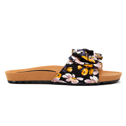 Sandalias Casuales Mujer Michi - Azul Floreado