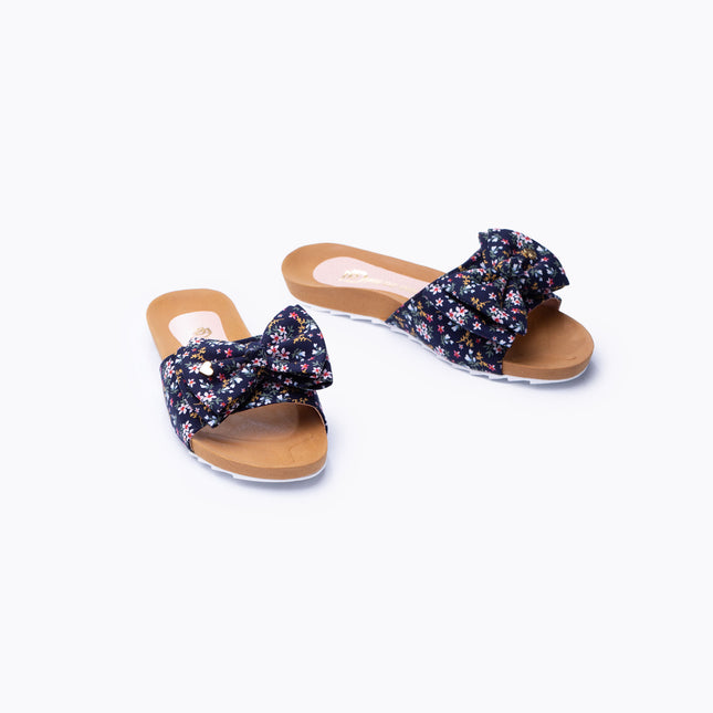 Sandalias Casuales Mujer Minna - Azul Floreado