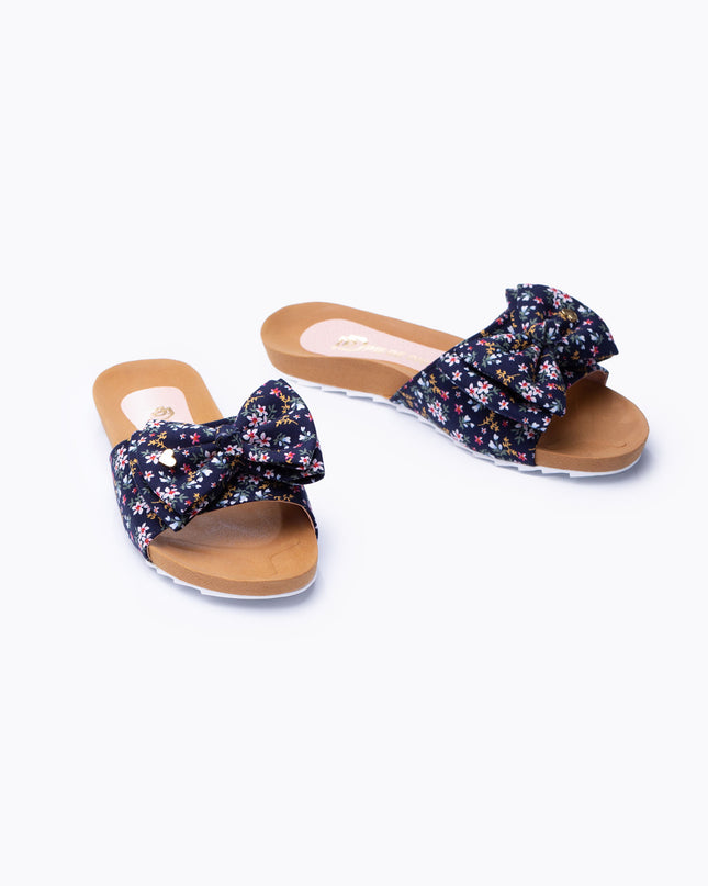 Sandalia Minna - Azul Floreado