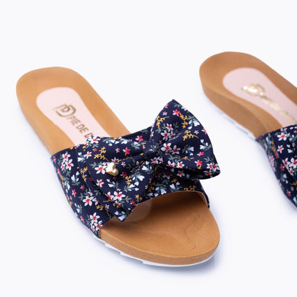 Sandalias Casuales Mujer Minna - Azul Floreado