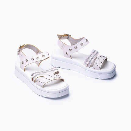 Sandalias Casuales Mujer Monaco - Blanco