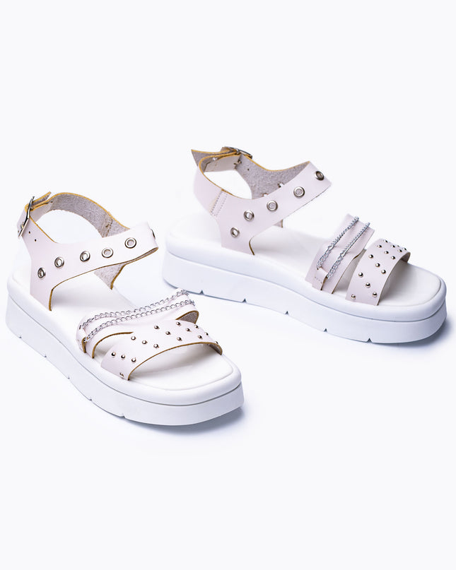 Sandalias Casuales Mujer Monaco - Blanco