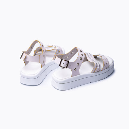 Sandalias Casuales Mujer Monaco - Blanco