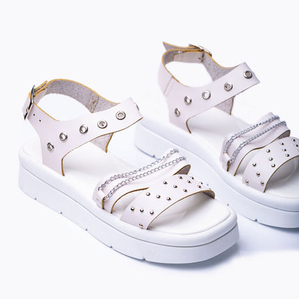 Sandalias Casuales Mujer Monaco - Blanco