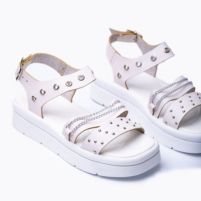 Sandalias Casuales Mujer Monaco - Blanco