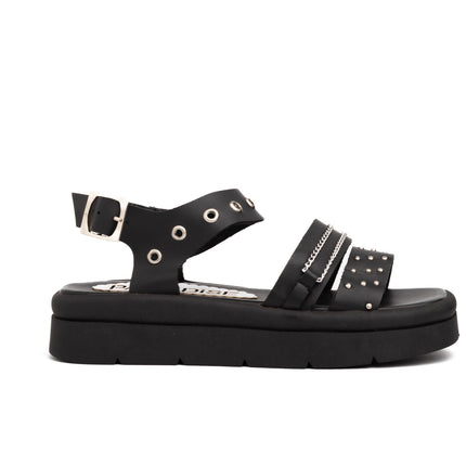 Sandalias Casuales Mujer Monaco - Negro