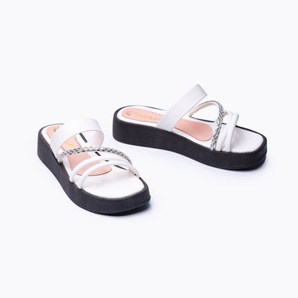 Sandalias Casuales Mujer Montt - Blanco