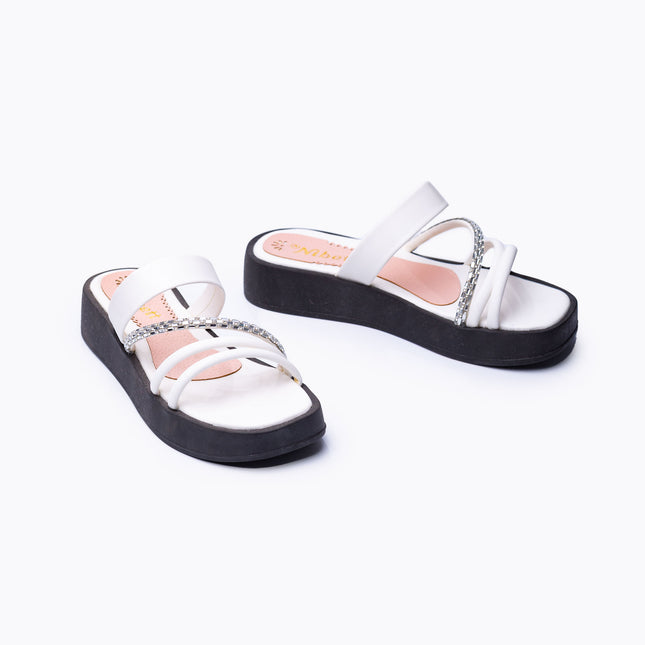 Sandalias Casuales Mujer Montt - Blanco
