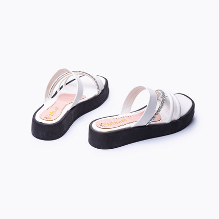 Sandalias Casuales Mujer Montt - Blanco