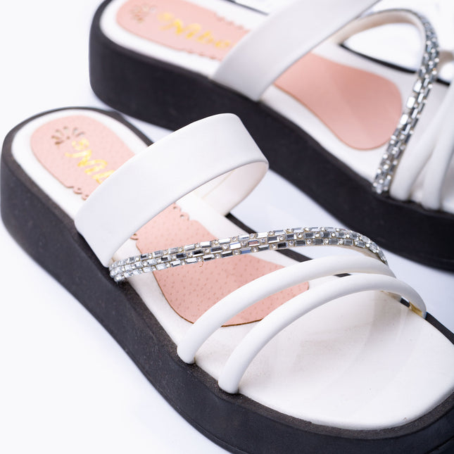 Sandalias Casuales Mujer Montt - Blanco