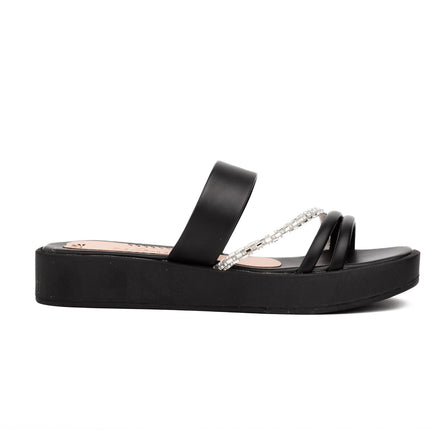 Sandalias Casuales Mujer Montt - Negro