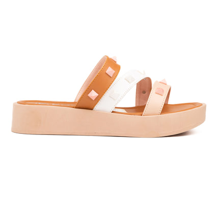 Sandalias Casuales Mujer Monza - Camel